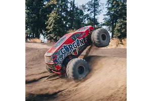 ARRMA Gorgon 4X2 Mega 550 RC Monster Truck Electric 2WD 1/10 Scale RTR - Red image 85334