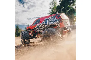 ARRMA Gorgon 4X2 Mega 550 RC Monster Truck Electric 2WD 1/10 Scale RTR - Red image 85335