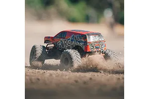 ARRMA Gorgon 4X2 Mega 550 RC Monster Truck Electric 2WD 1/10 Scale RTR - Red image 85336