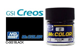 Mr Color Black Gloss Acrylic Paint 10ml
