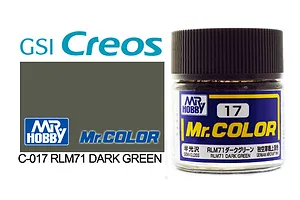 Mr Color RLM71 Dark Green Semi Gloss Acrylic Paint 10ml