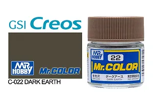 Mr Color Dark Earth Semi Gloss Acrylic Paint 10ml