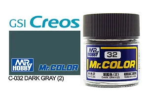 Mr Color Dark Grey 2 Semi Gloss Acrylic Paint 10ml image 85396