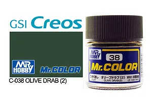 Mr Color Olive Drab 2 Flat Acrylic Paint 10ml