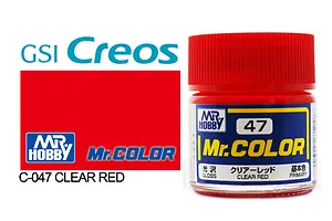 Mr Color Clear Red Gloss Acrylic Paint 10ml image 85411