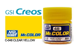 Mr Color Clear Yellow Gloss Acrylic Paint 10ml
