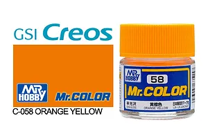 Mr Color Orange Yellow Semi Gloss Acrylic Paint 10ml