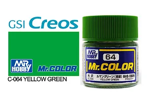 Mr Color Yellow Green Gloss Acrylic Paint 10ml