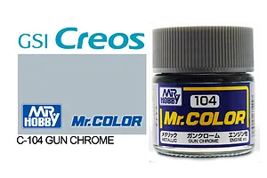 Mr Color Metallic Gun Chrome Acrylic Paint 10ml