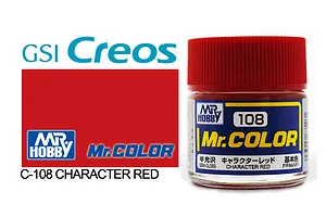 Mr Color Character Red Semi Gloss Acrylic Paint 10ml image 85452