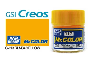Mr Color RLM04 Yellow Semi Gloss Acrylic Paint 10ml