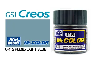 Mr Color RLM65 Light Blue Semi Gloss Acrylic Paint 10ml