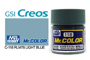 Mr Color RLM78 Light Blue Semi Gloss Acrylic Paint 10ml