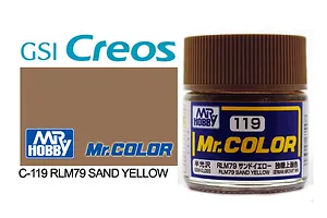 Mr Color RLM76 Sand Yellow Semi Gloss Acrylic Paint 10ml