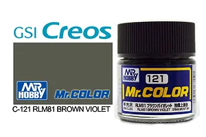 Mr Color RLM81 Brown Violet Semi Gloss Acrylic Paint 10ml