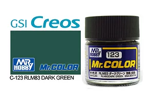 Mr Color RLM83 Dark Green Semi Gloss Acrylic Paint 10ml