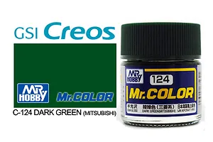 Mr Color Dark Green (Mitsubishi) Semi Gloss Acrylic Paint 10ml