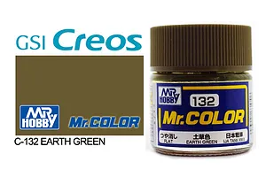 Mr Color Earth Green Flat Acrylic Paint 10ml