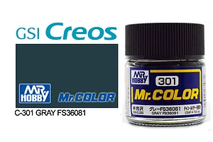 Mr Color Grey FS36081 Semi Gloss Acrylic Paint 10ml