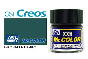 Mr Color Green FS34092 Semi Gloss Acrylic Paint 10ml