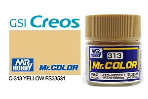 Mr Color Yellow FS33531 Semi Gloss Acrylic Paint 10ml