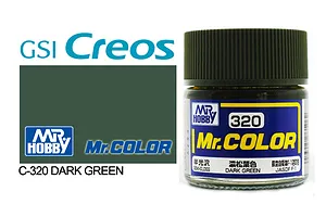 Mr Color Dark Green Semi Gloss Acrylic Paint 10ml