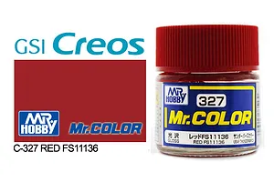 Mr Color Red FS11136 Gloss Acrylic Paint 10ml