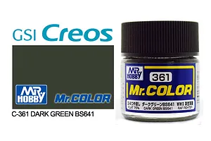 Mr Color RAF Dark Green BS641 Acrylic Paint 10ml