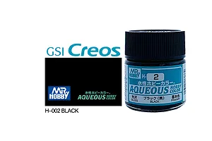 Mr Hobby Aqueous Gloss Black Acrylic Paint 10ml