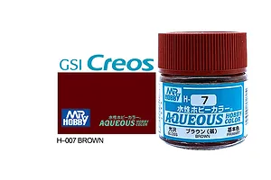 Mr Hobby Aqueous Gloss Brown Acrylic Paint 10ml
