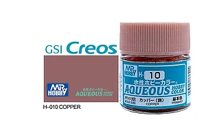 Mr Hobby Aqueous Metallic Gloss Copper Acrylic Paint 10ml