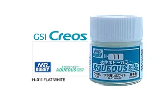 Mr Hobby Aqueous Flat White Acrylic Paint 10ml