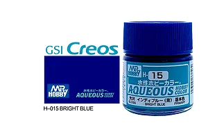 Mr Hobby Aqueous Bright Blue Acrylic Paint 10ml image 85607