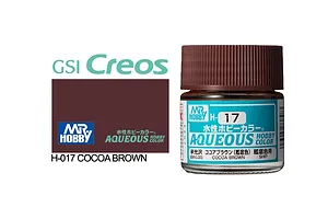 Mr Hobby Aqueous Gloss Cocoa Brown Acrylic Paint 10ml image 85609