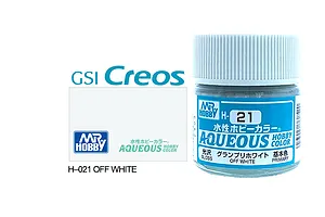 Mr Hobby Aqueous Gloss Off White Acrylic Paint 10ml