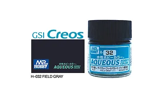Mr Hobby Aqueous Gloss Field Grey Acrylic Paint 10ml