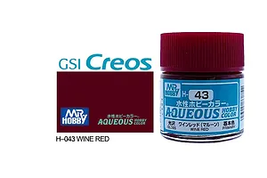 Mr Hobby Aqueous Gloss Wine Red Acrylic Paint 10ml