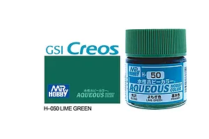 Mr Hobby Aqueous Gloss Lime Green Acrylic Paint 10ml