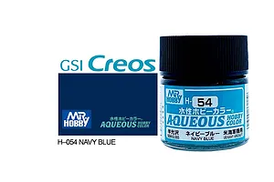 Mr Hobby Aqueous Semi Gloss Navy Blue Acrylic Paint 10ml