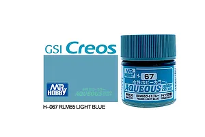 Mr Hobby Aqueous Semi Gloss RLM65 Light Blue Acrylic Paint 10ml