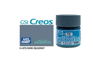 Mr Hobby Aqueous Semi Gloss Dark Sea Grey Acrylic Paint 10ml