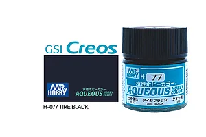 Mr Hobby Aqueous Flat Tyre Black Acrylic Paint 10ml