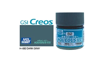 Mr Hobby Aqueous Semi Gloss Dark Grey 1 Acrylic Paint 10ml