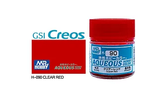 Mr Hobby Aqueous Gloss Clear Red Acrylic Paint 10ml
