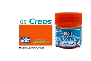 Mr Hobby Aqueous Gloss Clear Orange Acrylic Paint 10ml