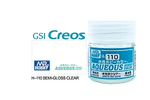 Mr Hobby Aqueous Semi Gloss Clear Acrylic Paint 10ml