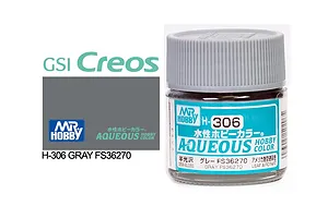 Mr Hobby Aqueous Semi Gloss Grey FS36270 Acrylic Paint 10ml