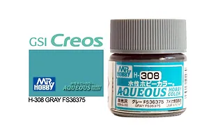 Mr Hobby Aqueous Semi Gloss Grey FS36375 Acrylic Paint 10ml