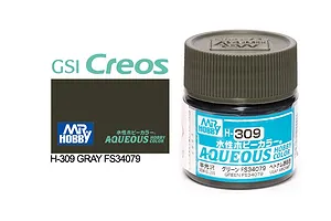 Mr Hobby Aqueous Semi Gloss Green FS34079 Acrylic Paint 10ml