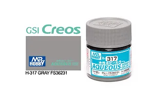 Mr Hobby Aqueous Flat Grey FS36231 Acrylic Paint 10ml